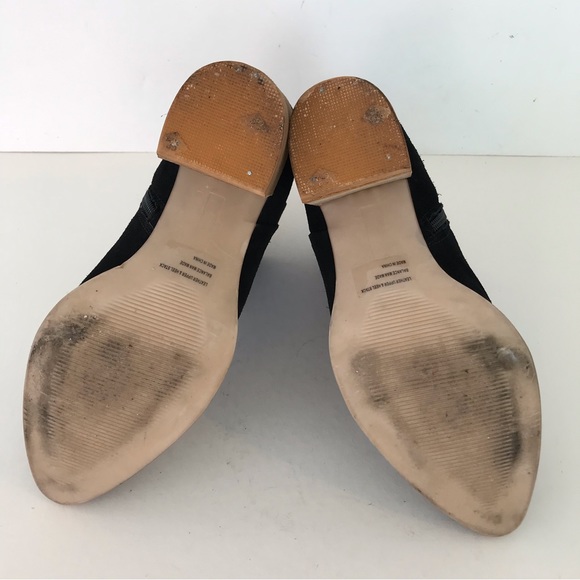 Dolce Vita DV Women ankle Boots Shoes Black leather Suede upper Zip Up size 8.5 - Picture 3 of 7